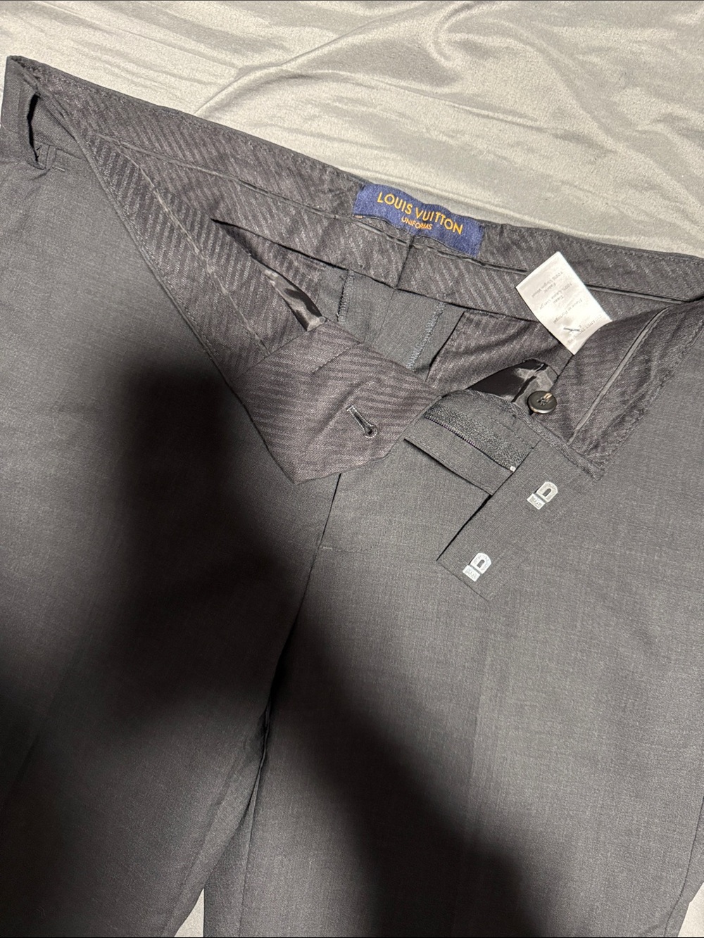 Louis Vuitton Charcoal Men's Dress Trousers